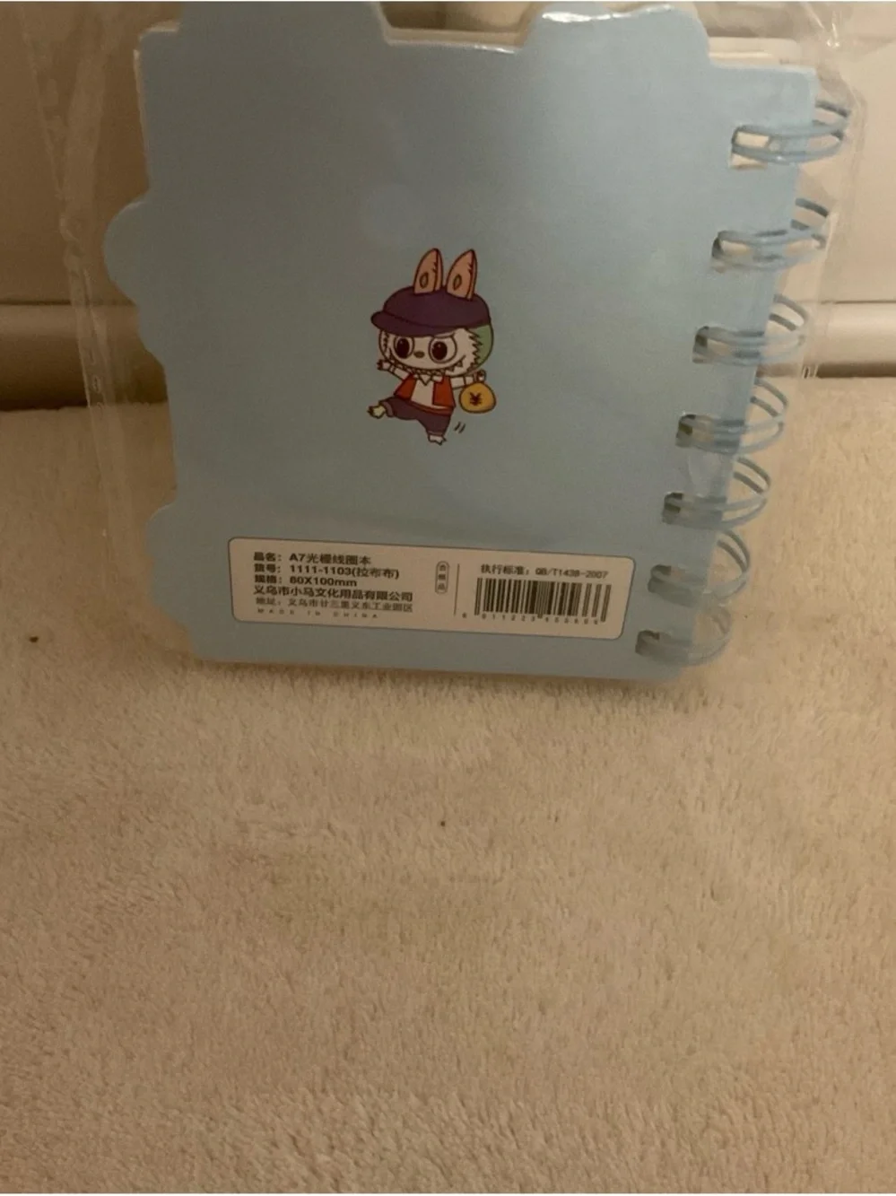 Kids Bunny Character Spiral Notebook - Pink, Blue